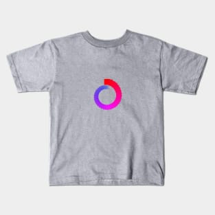 Infinity spiral red to blue Kids T-Shirt